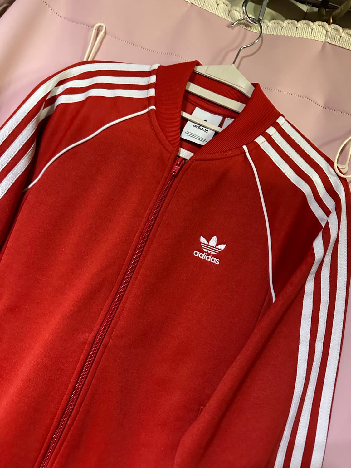 아디다스져지 아디다스 레드 슈퍼스타 져지 집업 트랙탑 불꽃져지 파이어버드 상품이미지1