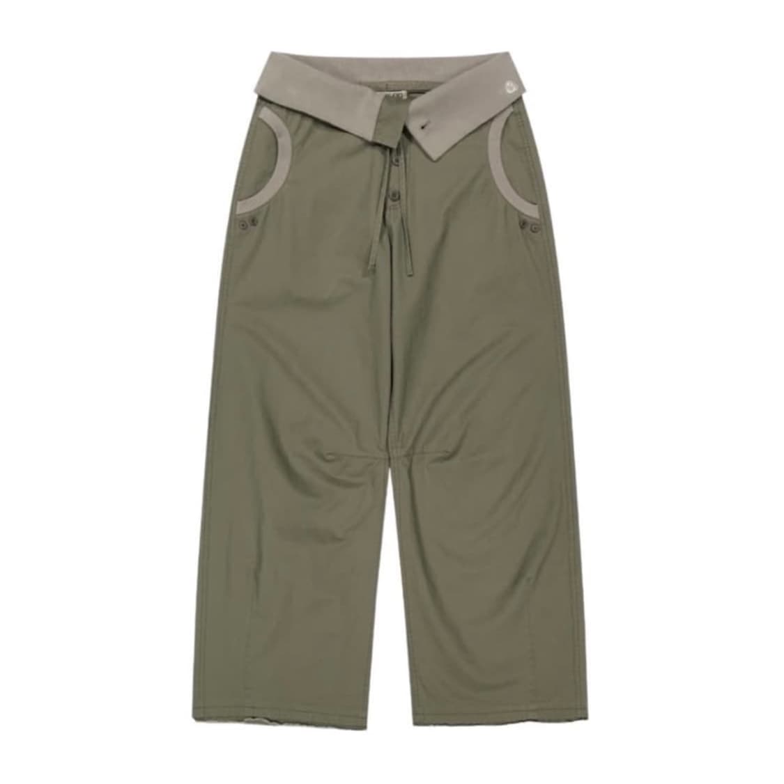 코이세이오 플로우 폴드 팬츠 카키 1 상품이미지1