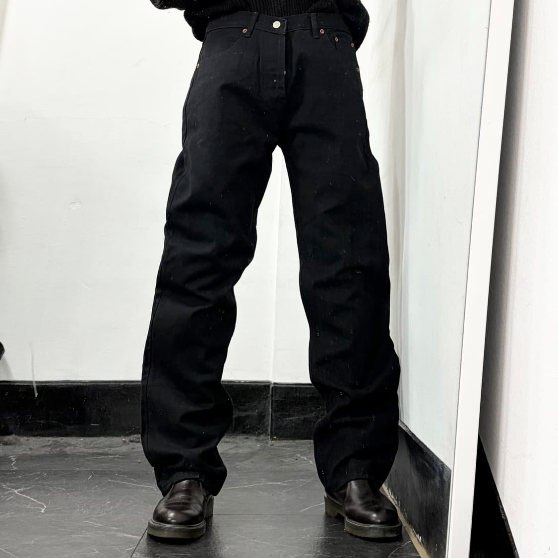 리바이스 501 USA 블랙 진 상품이미지2