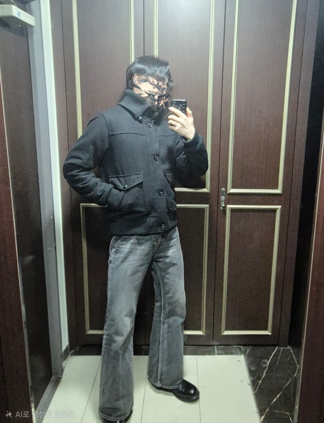 Hob 밀리터리 울 블렌드 자켓 상품이미지1