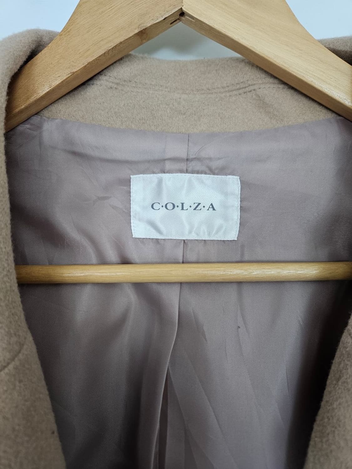 콜자 베이지 오버핏 코트  상품이미지7