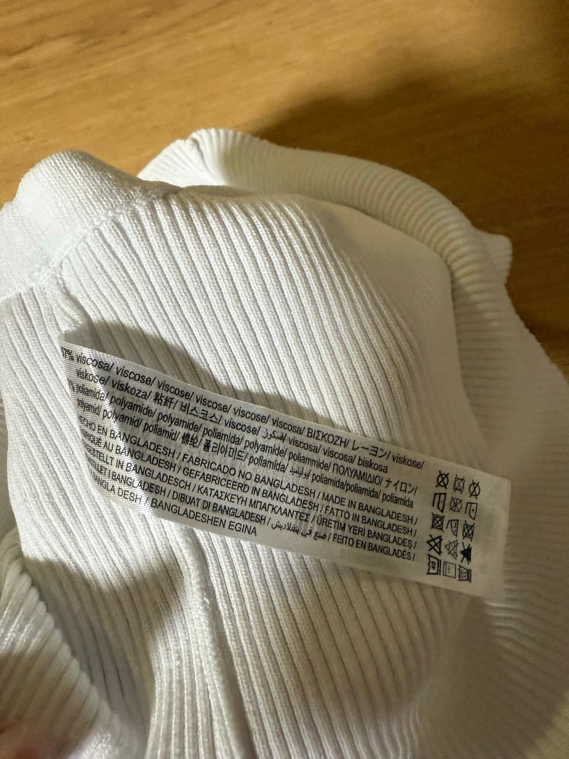 Zara 자라 화이트 골지 크롭 니트 나시  XS 상품이미지4