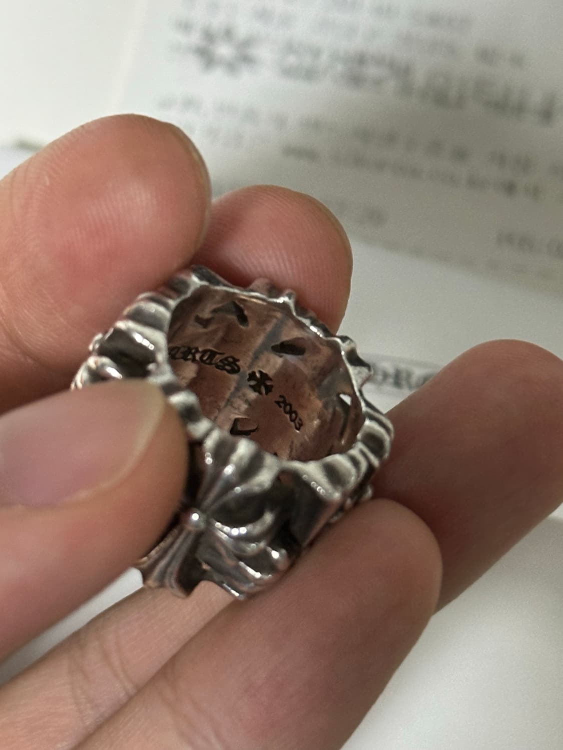 크롬하츠 세메터리 스퀘어링 us6.5 상품이미지5