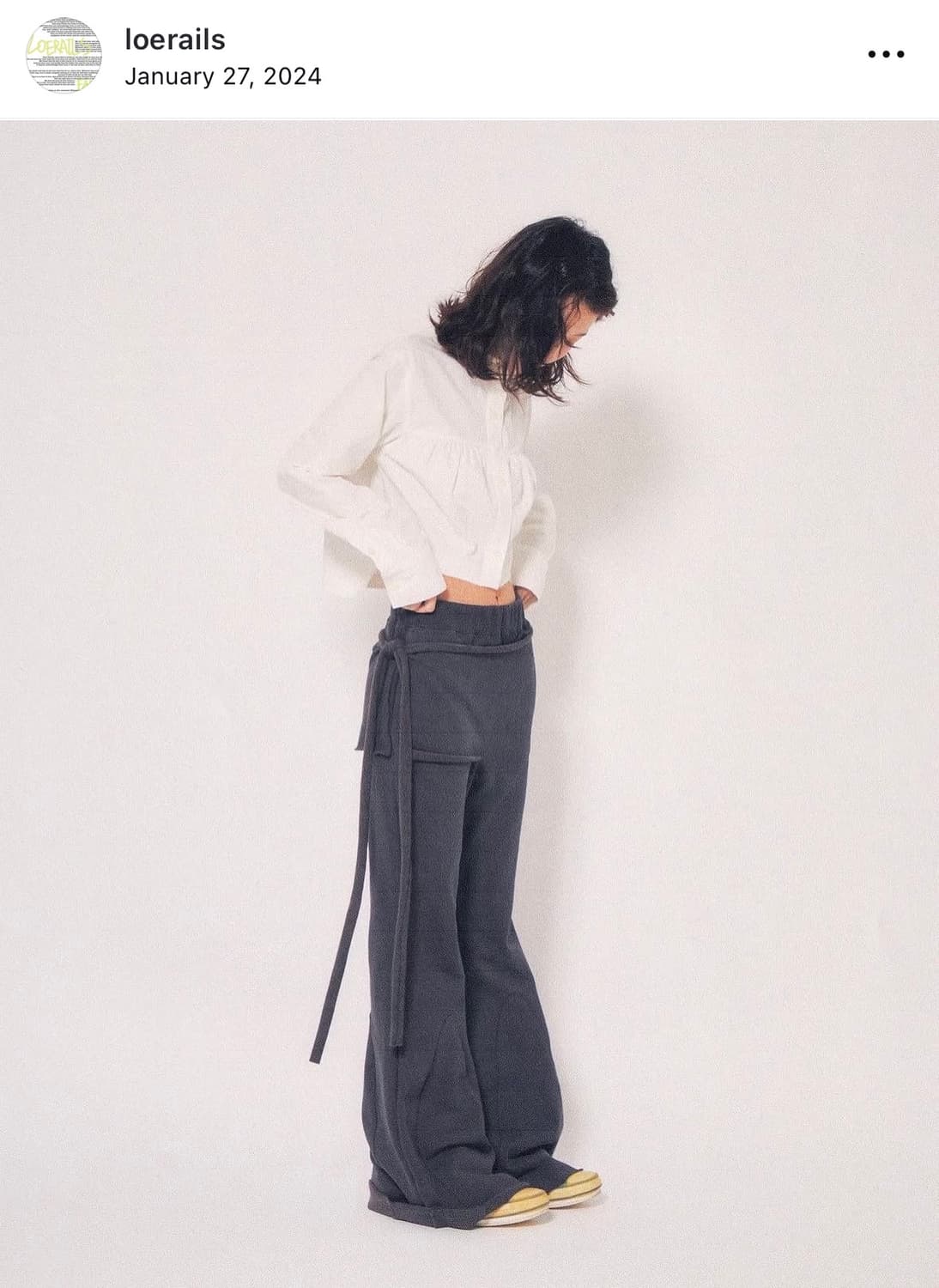 Loerails 로레일즈 팬츠 layered boot-cut pants 상품이미지2