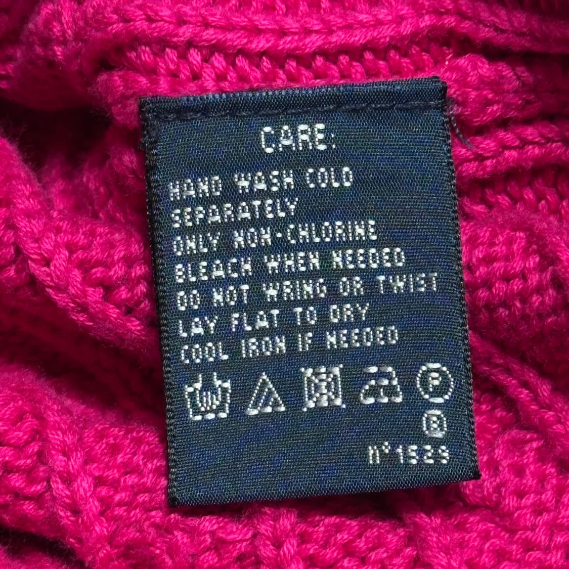 XS 폴로랄프로렌 여성용 핑크 케이블 니트 상품이미지5