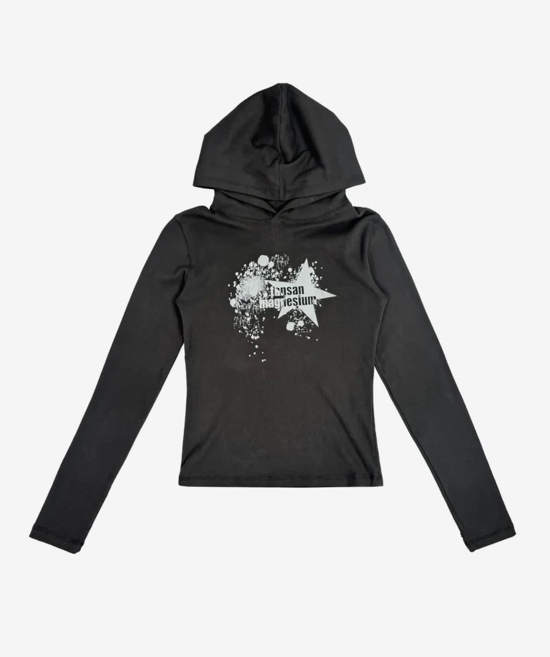 탄산마그네슘 초크 스타 후디 롱슬리브 차콜 새상품 상품이미지1