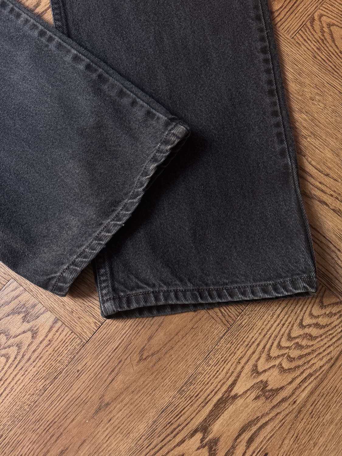 [38]00's 리바이스 505 멕시코제 레귤러 스트레이트 흑청 데님팬츠 상품이미지4