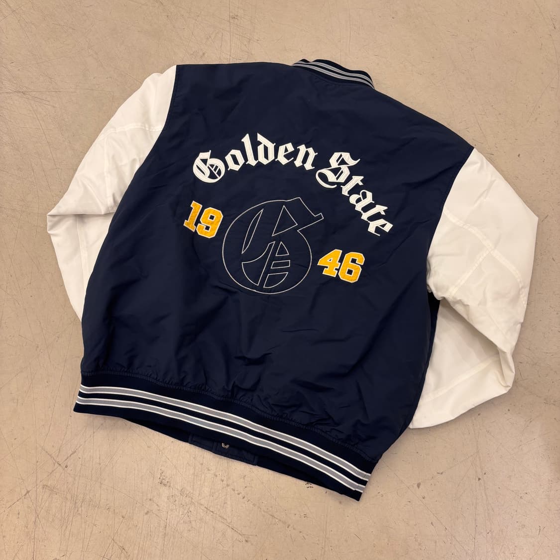 NBA 골든 스테이트 빅로고 바시티 자켓 상품이미지4