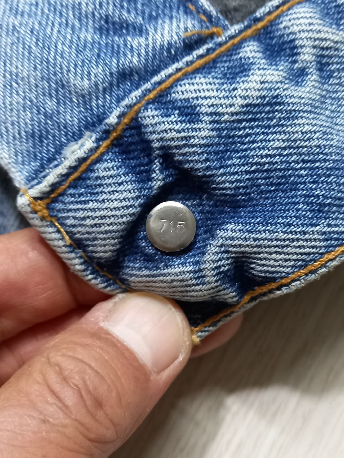 M95 90's 리바이스70505 USA 플란넬 데님자켓 M-996 상품이미지6