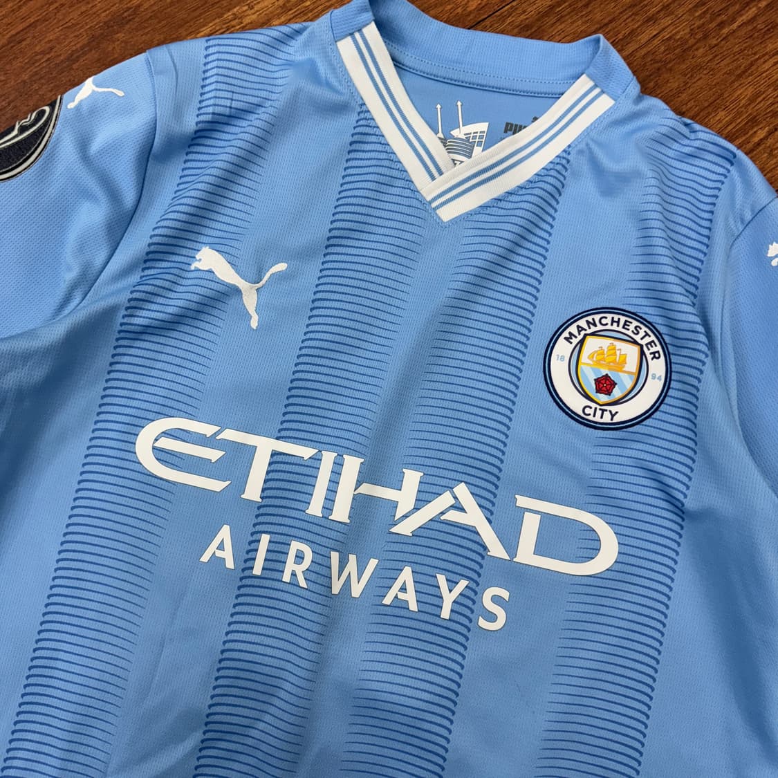 여성용 XL PUMA  맨체스터시티 23-24 데브라이너 마킹 유니폼  상품이미지3