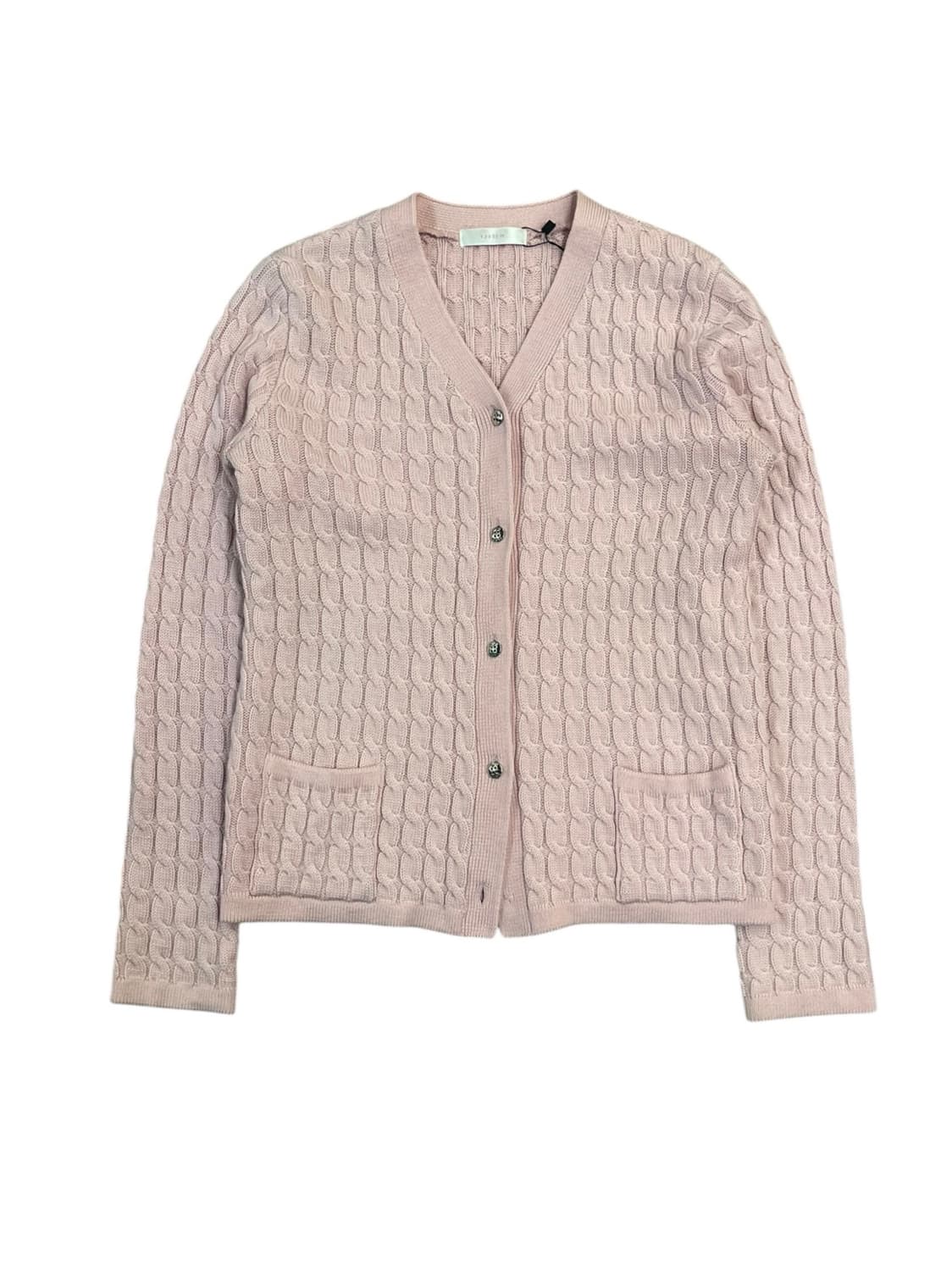 시스템 꽈배기 가디건 핑크 90 #csz3734 상품이미지3