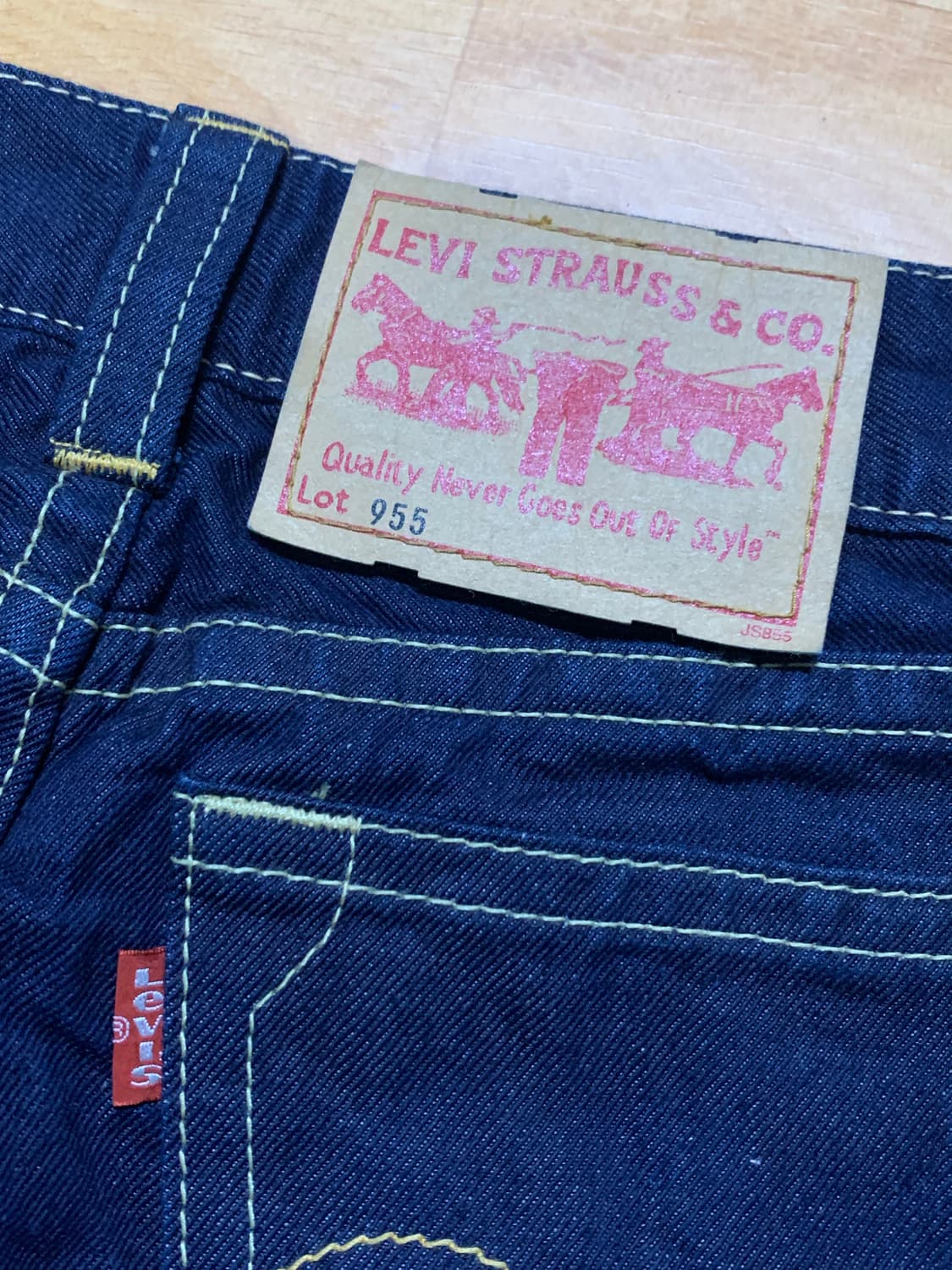 LEVIS TYPE1 리바이스 타입원 955 크러시트 워시 데님 스커트 상품이미지10