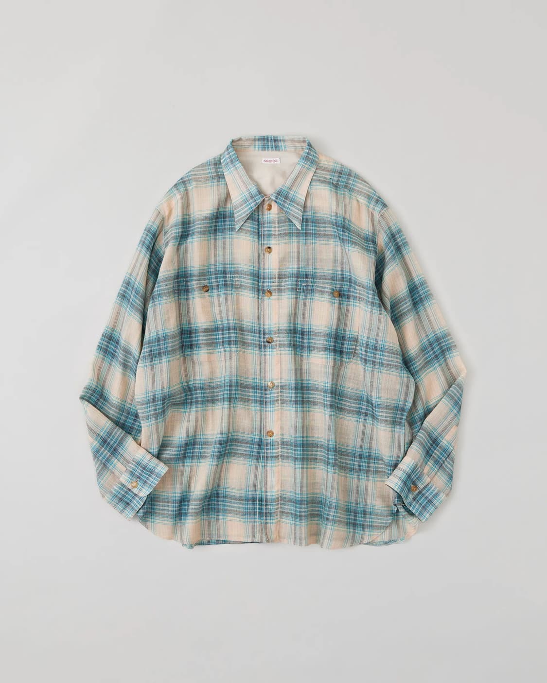 NICENESS 나이스네스 TOMMY 셔츠 베이지 L 상품이미지4