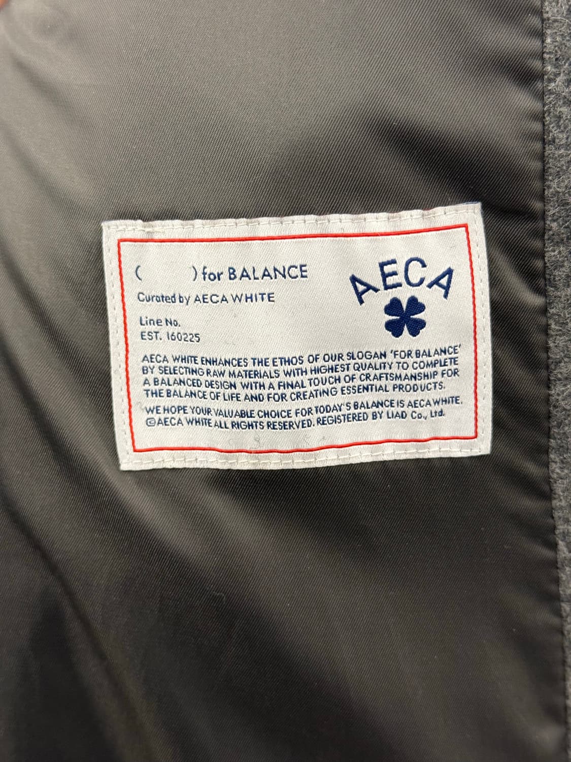 에이카화이트 발마칸 그레이코트 L 상품이미지5