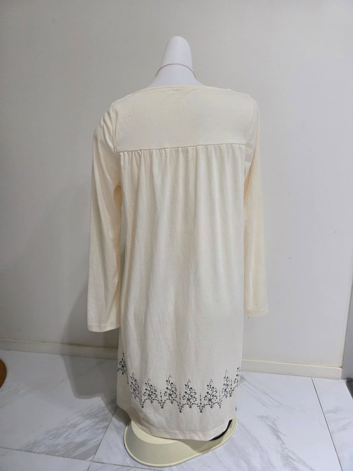 일본빈티지)아오이유우 스즈코모리걸 엑팜깔 프릴로맨틱롱슬리브바선생원피스 상품이미지3