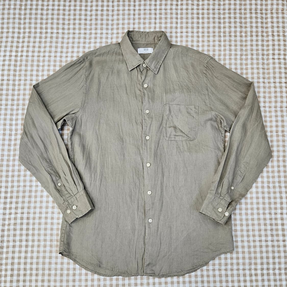 유니클로 마100 긴소매 셔츠 남자100 상품이미지1