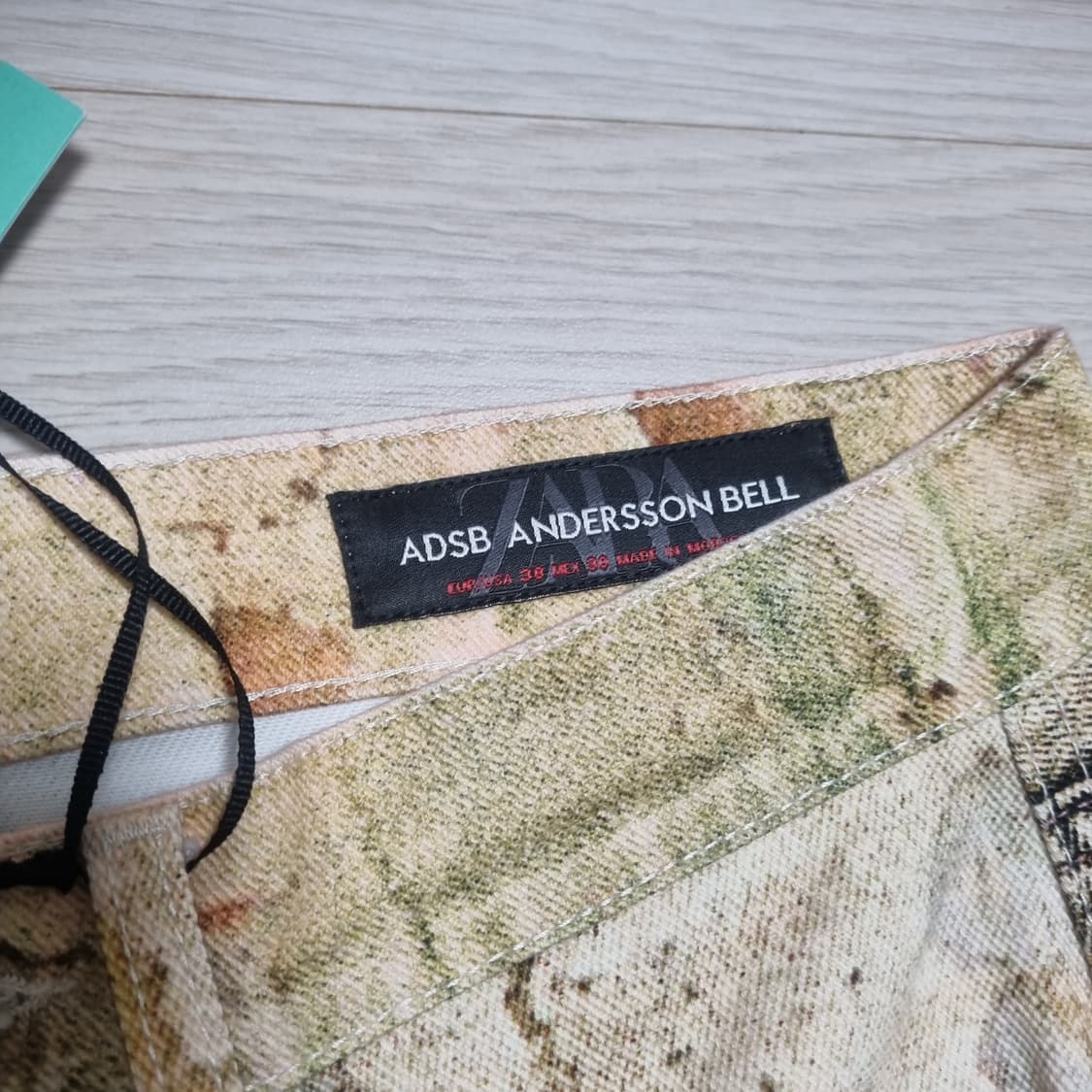 자라x앤더슨벨 자더슨 더블웨이스트밴드 빈티지 프린트 진  6085/488 상품이미지8