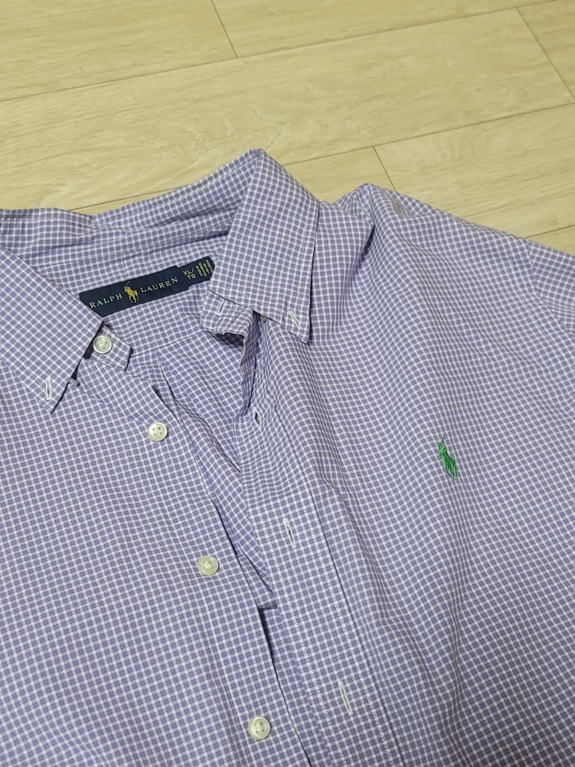 폴로 랄프로렌 크롭 체크 셔츠 김코디 커스텀 빈티지  상품이미지4