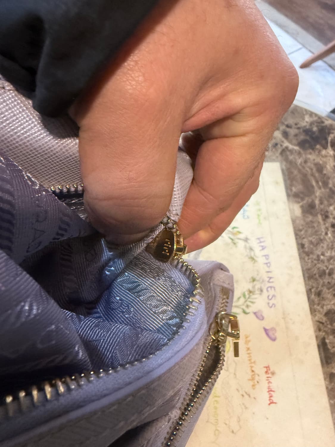 정품 프라다 사피아노 럭스 더블집 2way백 팝니다 상품이미지10