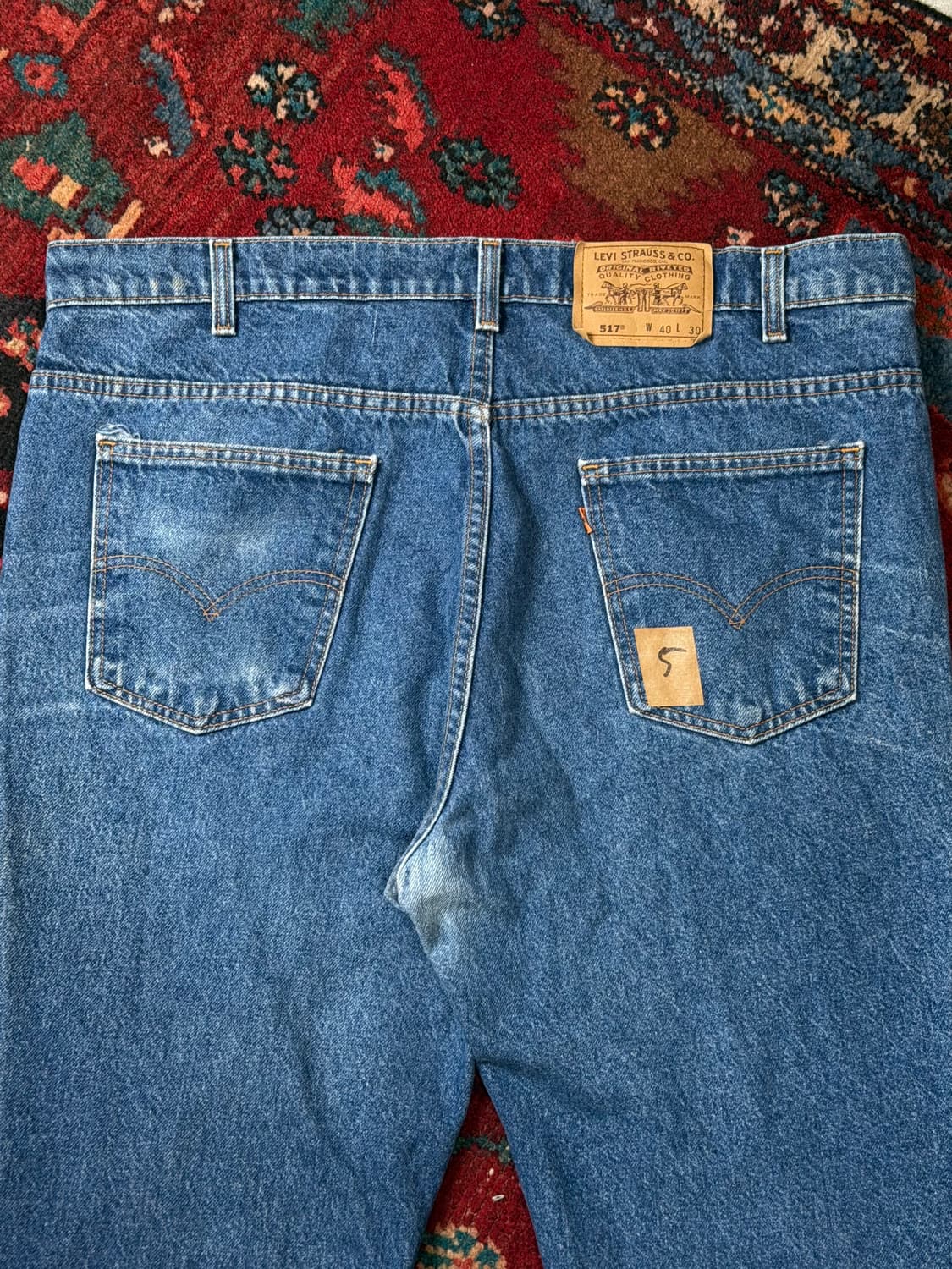 90's USA Made 빈티지 리바이스 517 오렌지탭 부츠컷 상품이미지6