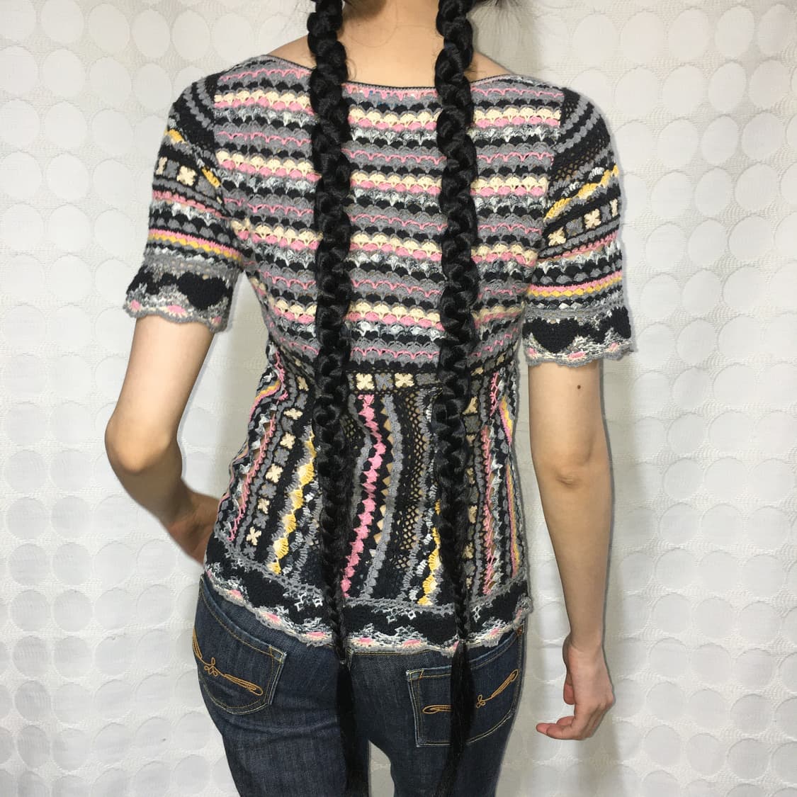 히스테릭 글래머 니트 반팔 티셔츠 상품이미지3