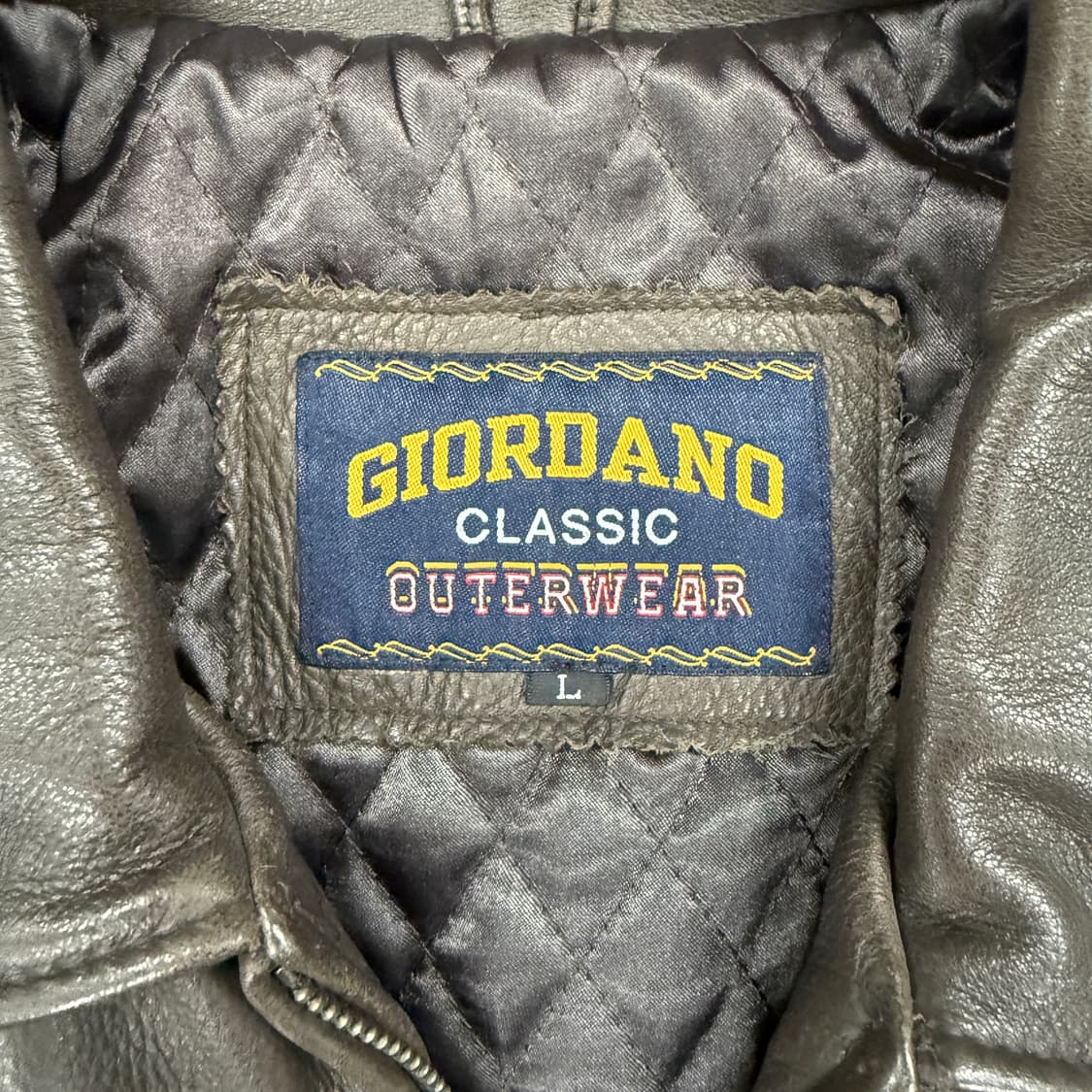 (L)지오다노 Giordano 카우레더 자켓(다크브라운) 상품이미지2