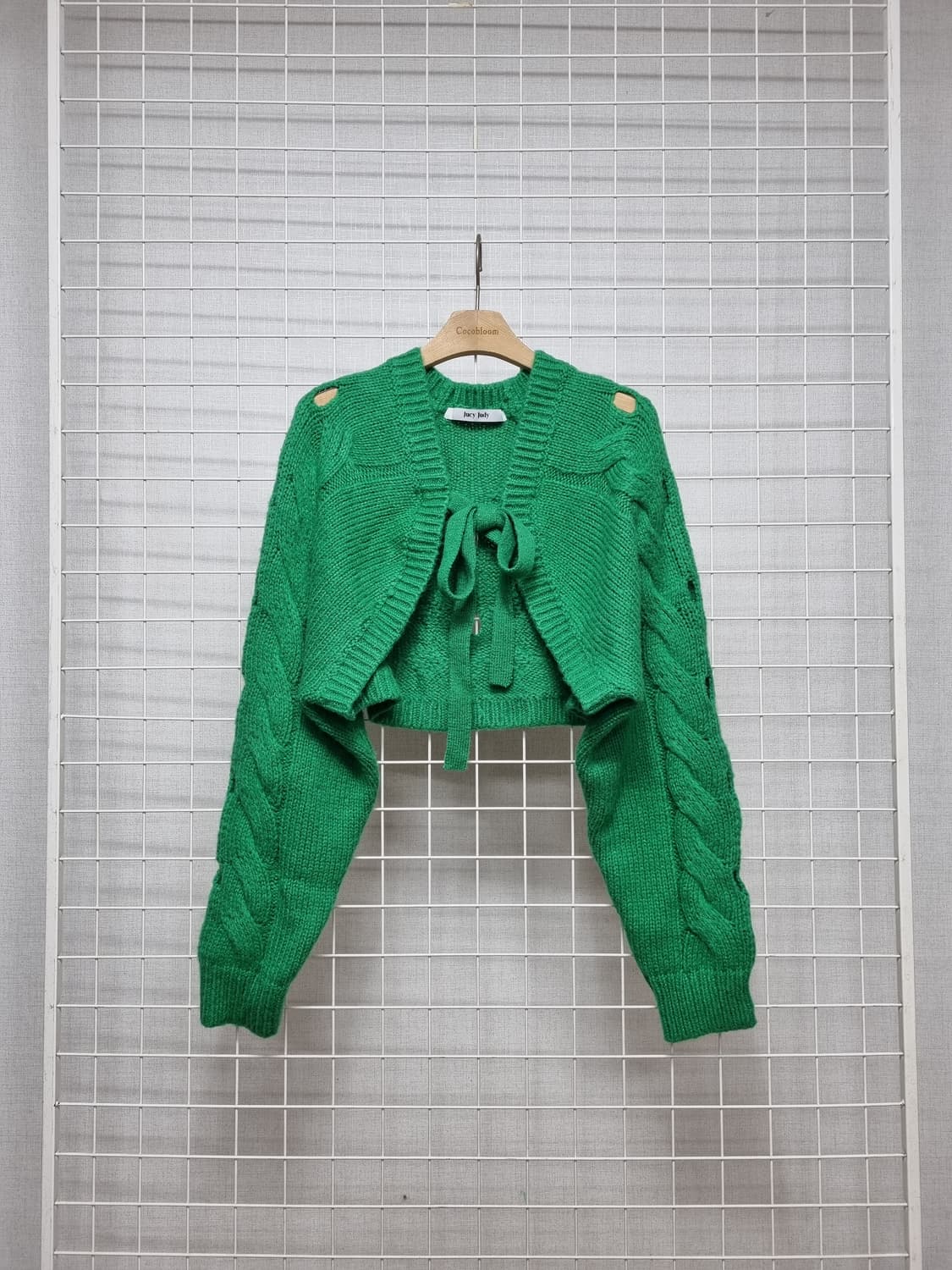 쥬시쥬디 니트가디건 상품이미지1