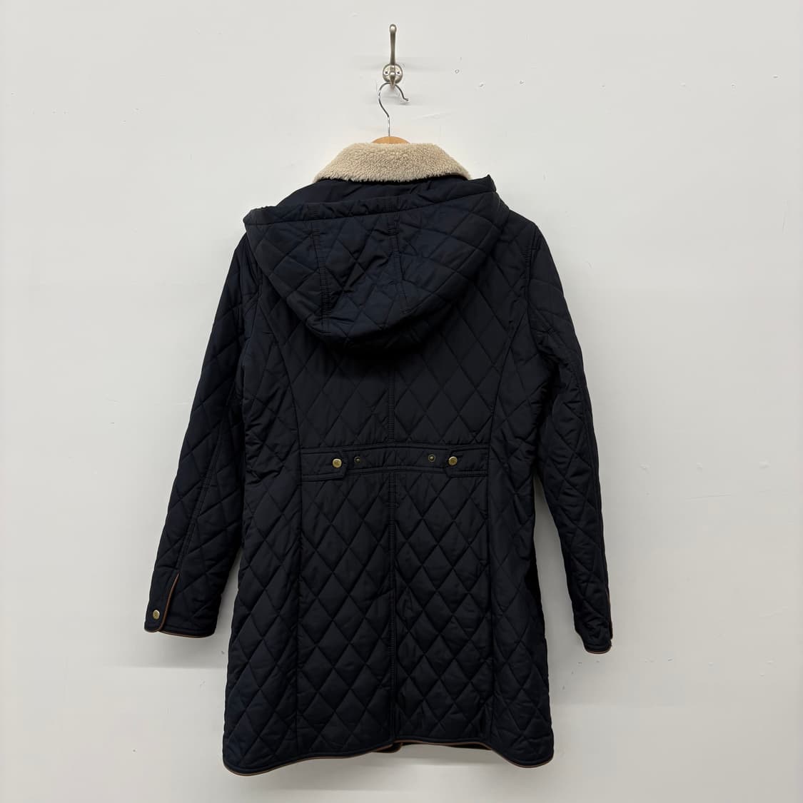 폴로 랄프로렌 퀼팅 자켓 블랙 퍼 카라 여m 상품이미지5