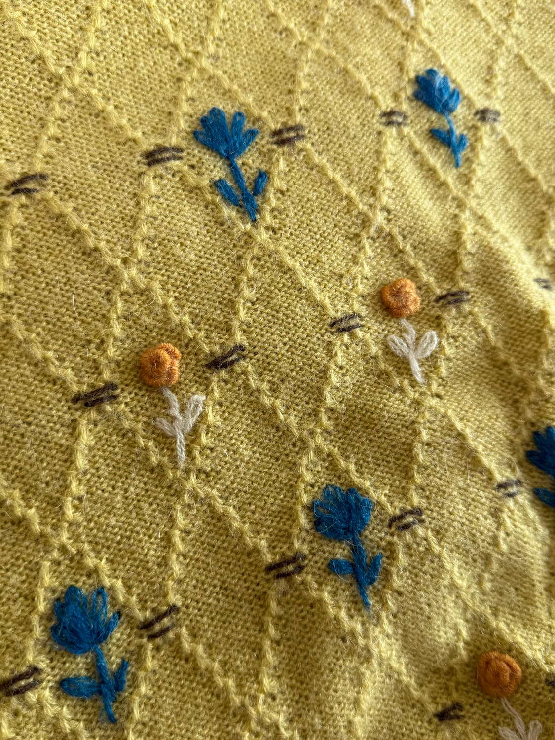 Vintage floral knit 상품이미지4