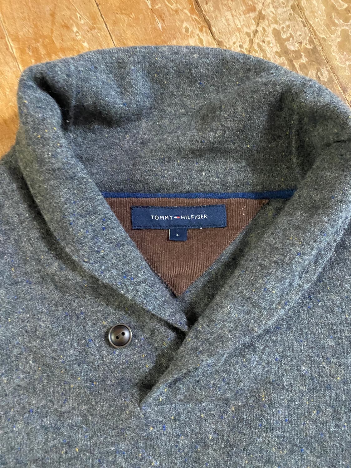 타미힐피거 남성 숄칼라 니트 L (모79%) 상품이미지2