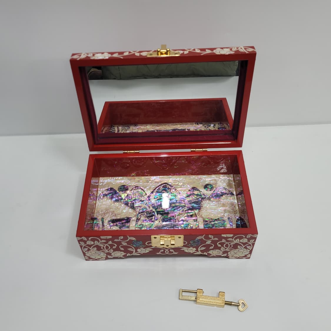 (새상품급) 진주쉘 나전칠기 보석함
 상품이미지6