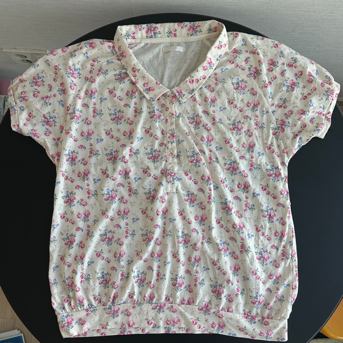 vintage floral collared shirt 상품이미지1