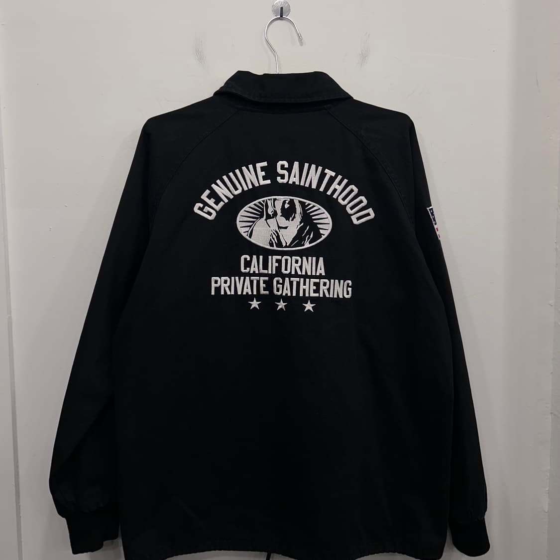 세인트페인 칼리프 자수 팁 래글런 코튼 자켓 상품이미지5