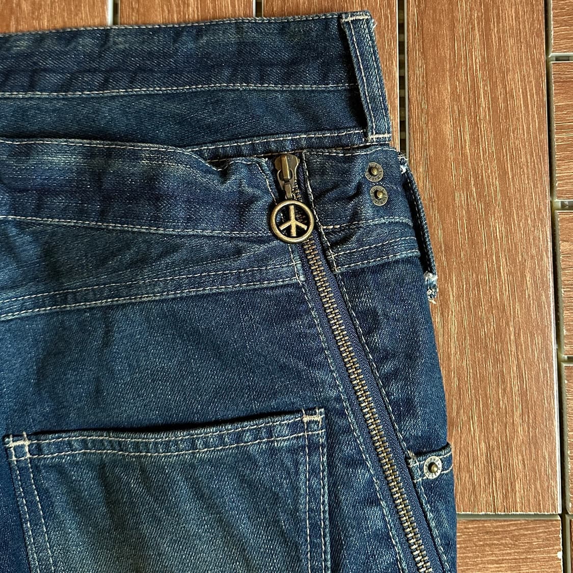 Ppfm double waisted layerd denim pants 상품이미지5