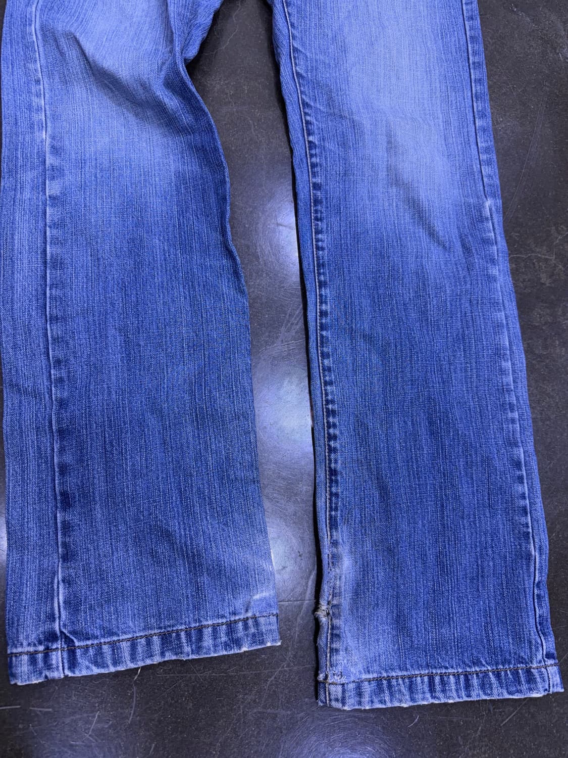 라코스테 빈티지 워싱 중청 레귤러핏 데님팬츠 78(30) 상품이미지5