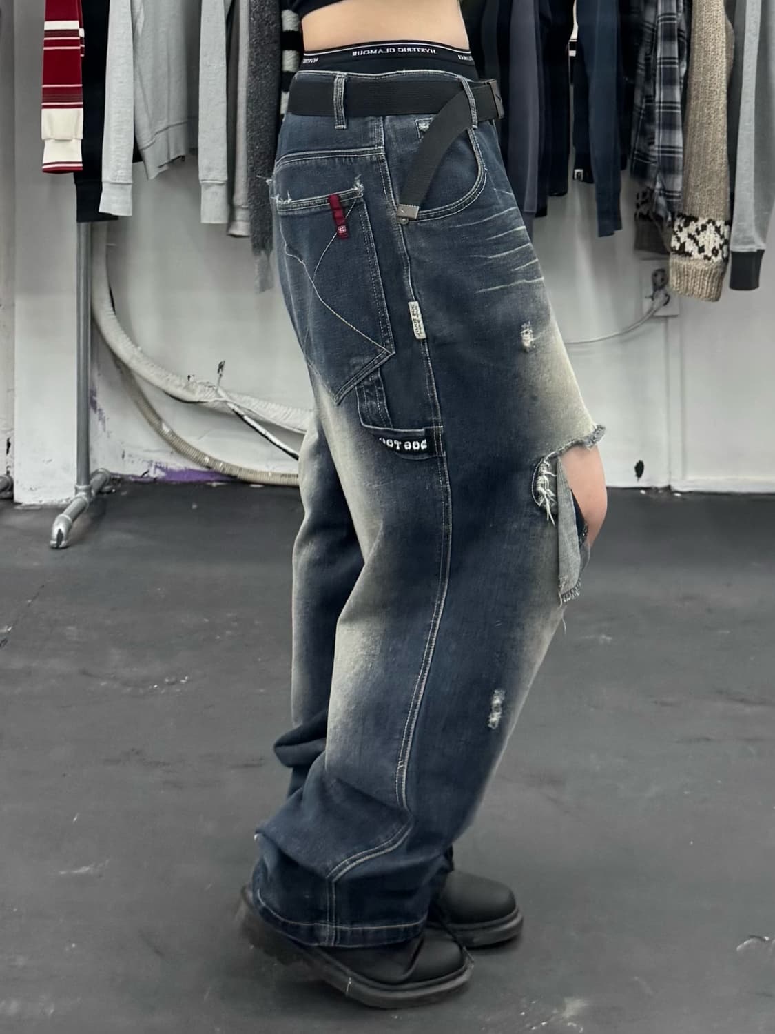 도그타운 블랙 드래곤 데님 카펜터 팬츠 상품이미지2