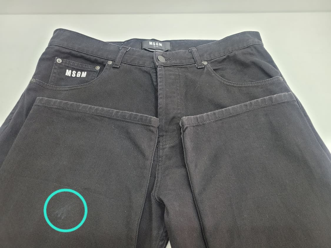 MSGM 로고 프린트 릴렉스핏 블랙진 청바지 / 남 50 (33정도)

 상품이미지4