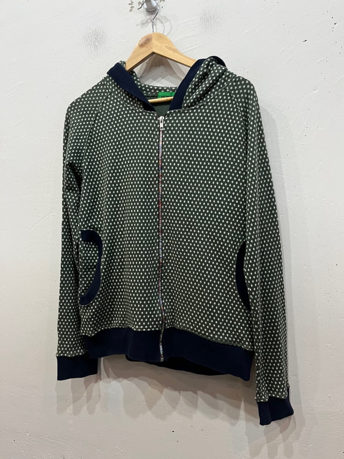 DUDE DO 도트 땡땡이 후드집업 made in japan 상품이미지1