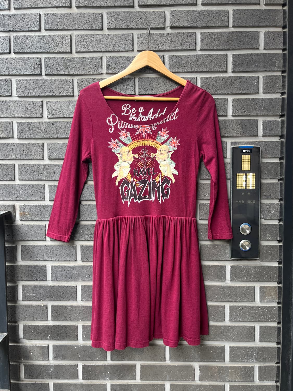 Jouetie 앤젤 코튼 원피스 버건디 상품이미지2