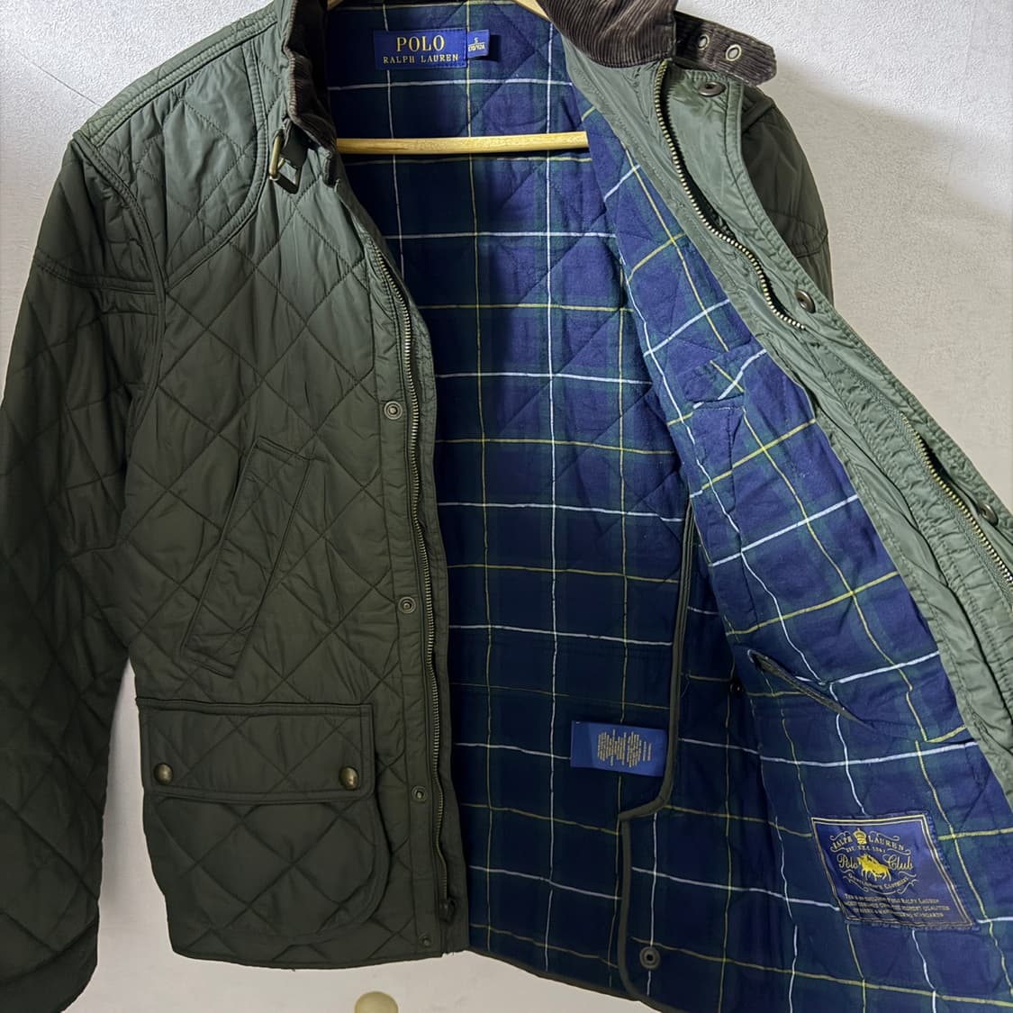 폴로 랄프로렌 코듀로이 퀄팅 자켓 S  상품이미지7