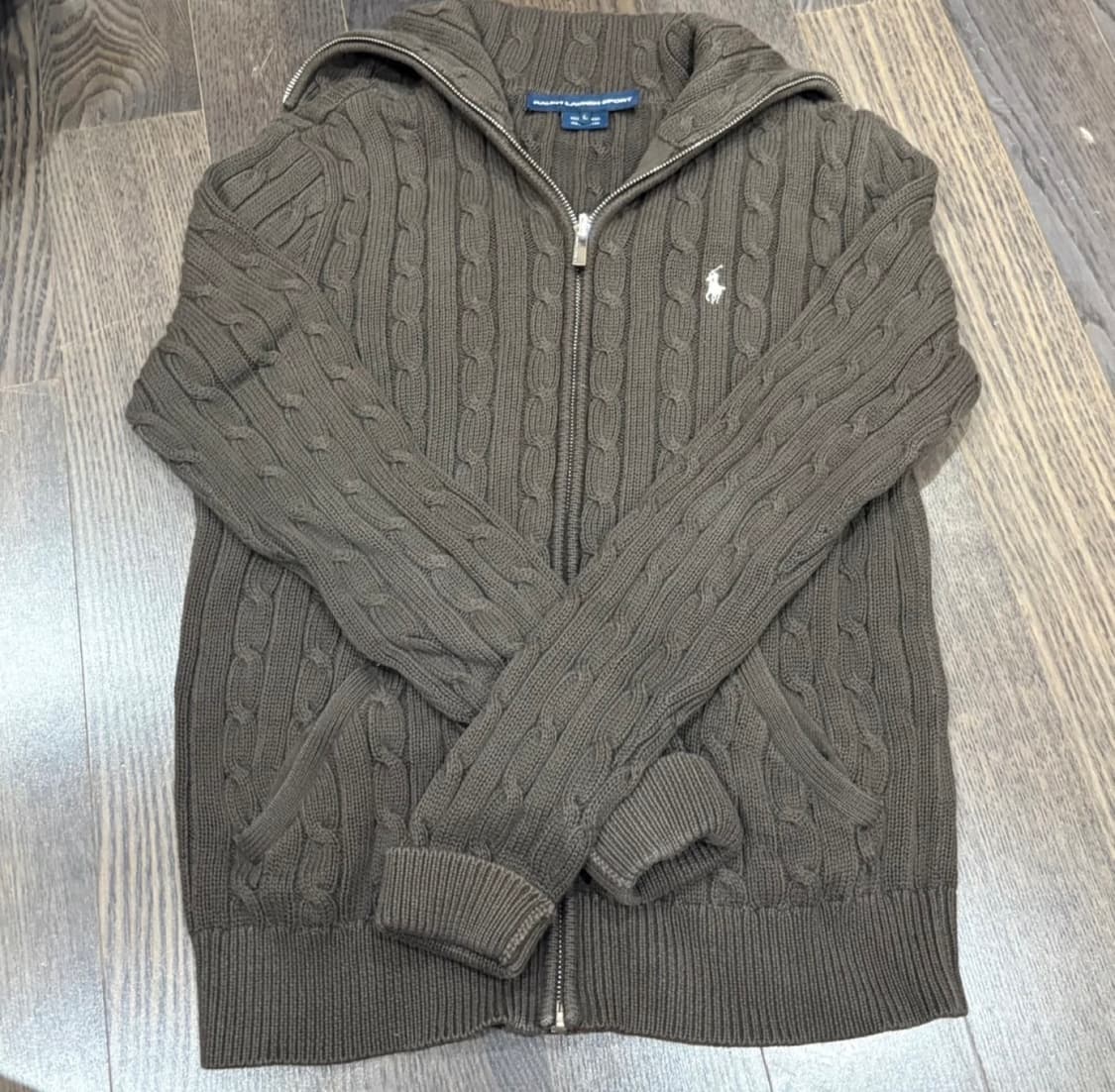 폴로 니트 집업 상품이미지1