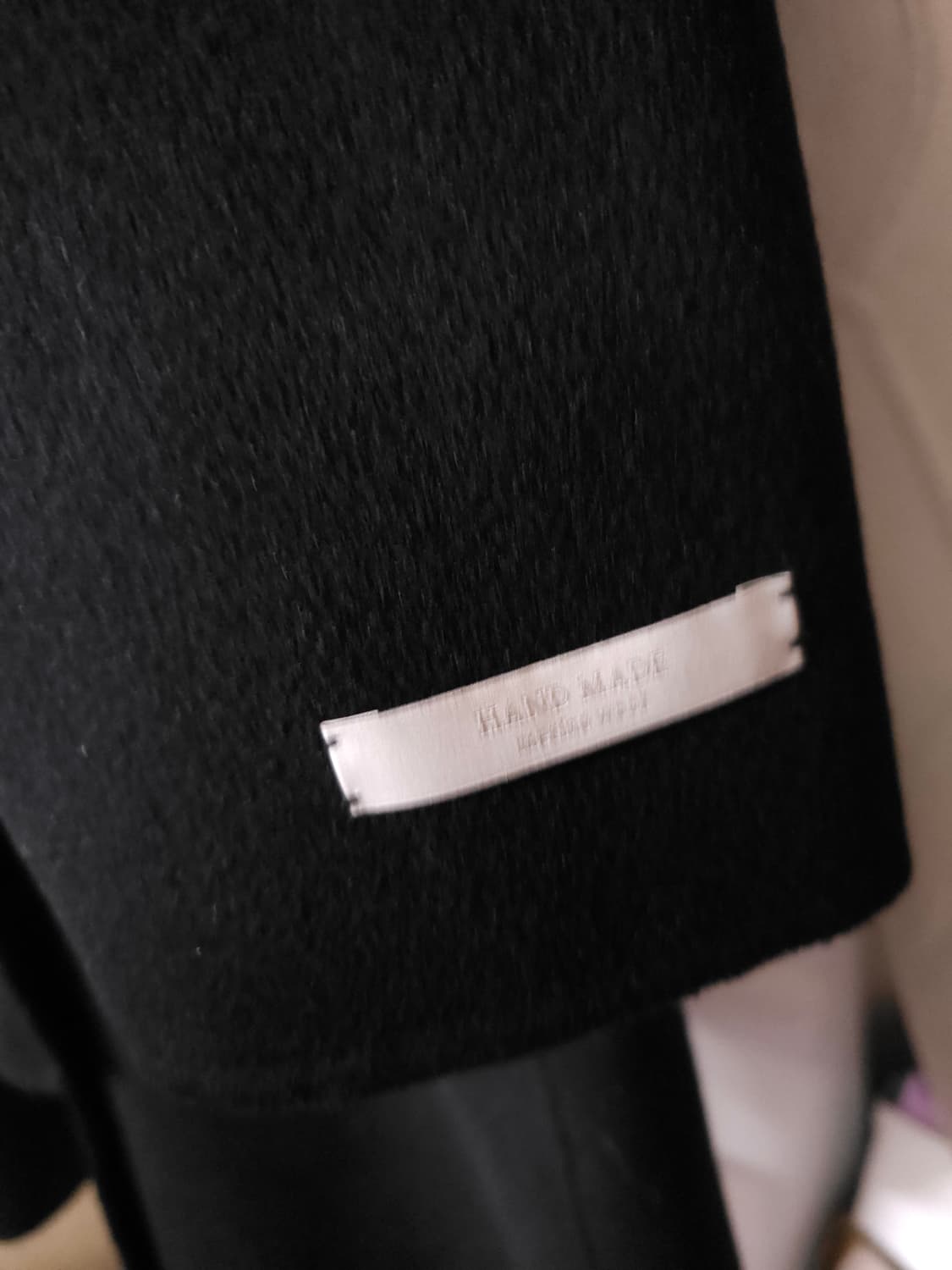 퓨어다 메리노울100% 구스패딩 핸드메이드 코트 상품이미지4