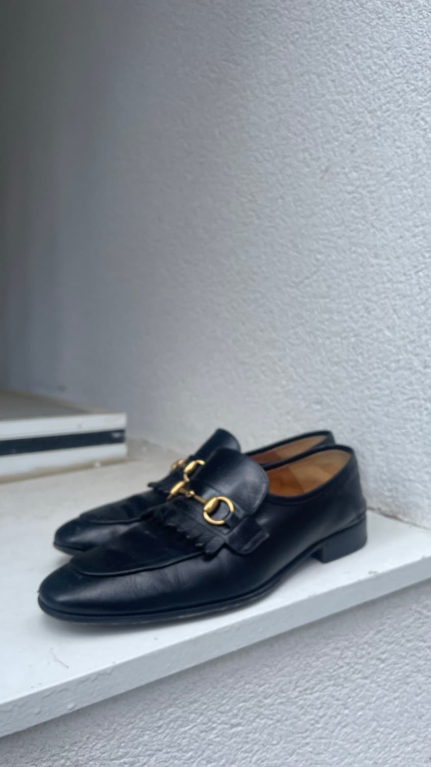 [Gucci] Fringe Horsebit Loafer with Gold 상품이미지2