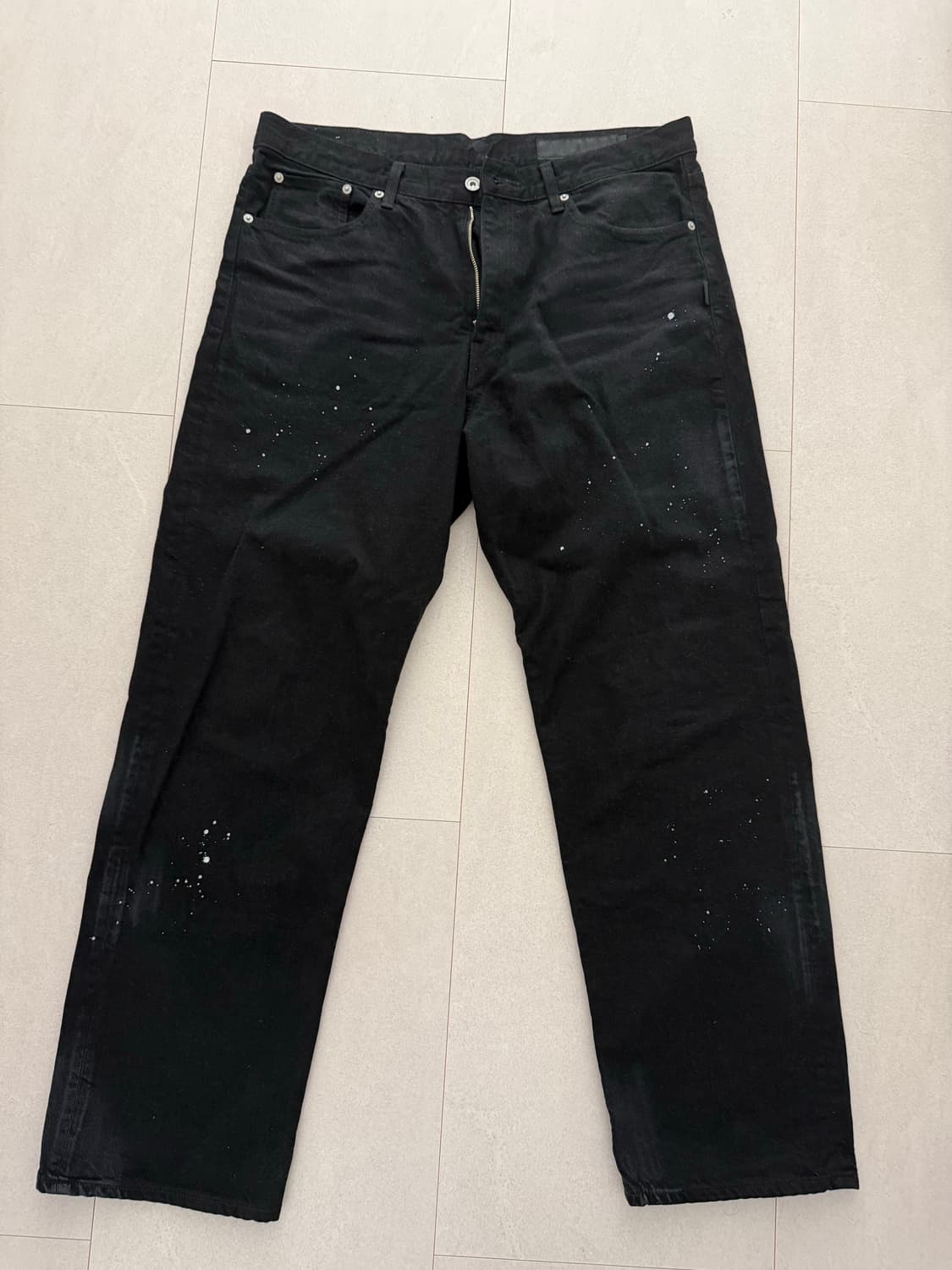 네이버후드 BW 워시드 DP 베이식 팬츠 블랙 xl 상품이미지1