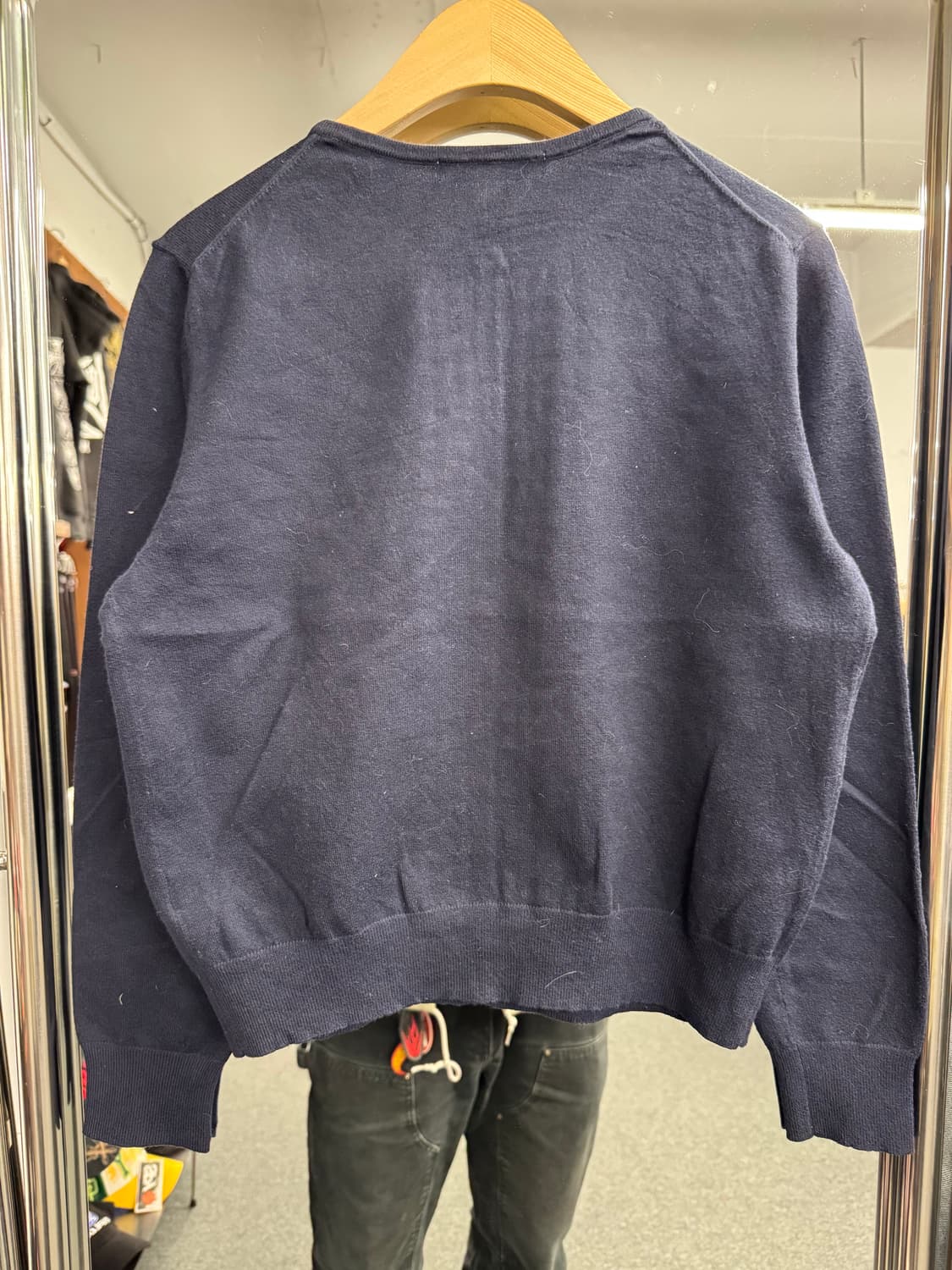 재패니즈 빈티지 네이비 버튼 가디건 상품이미지4