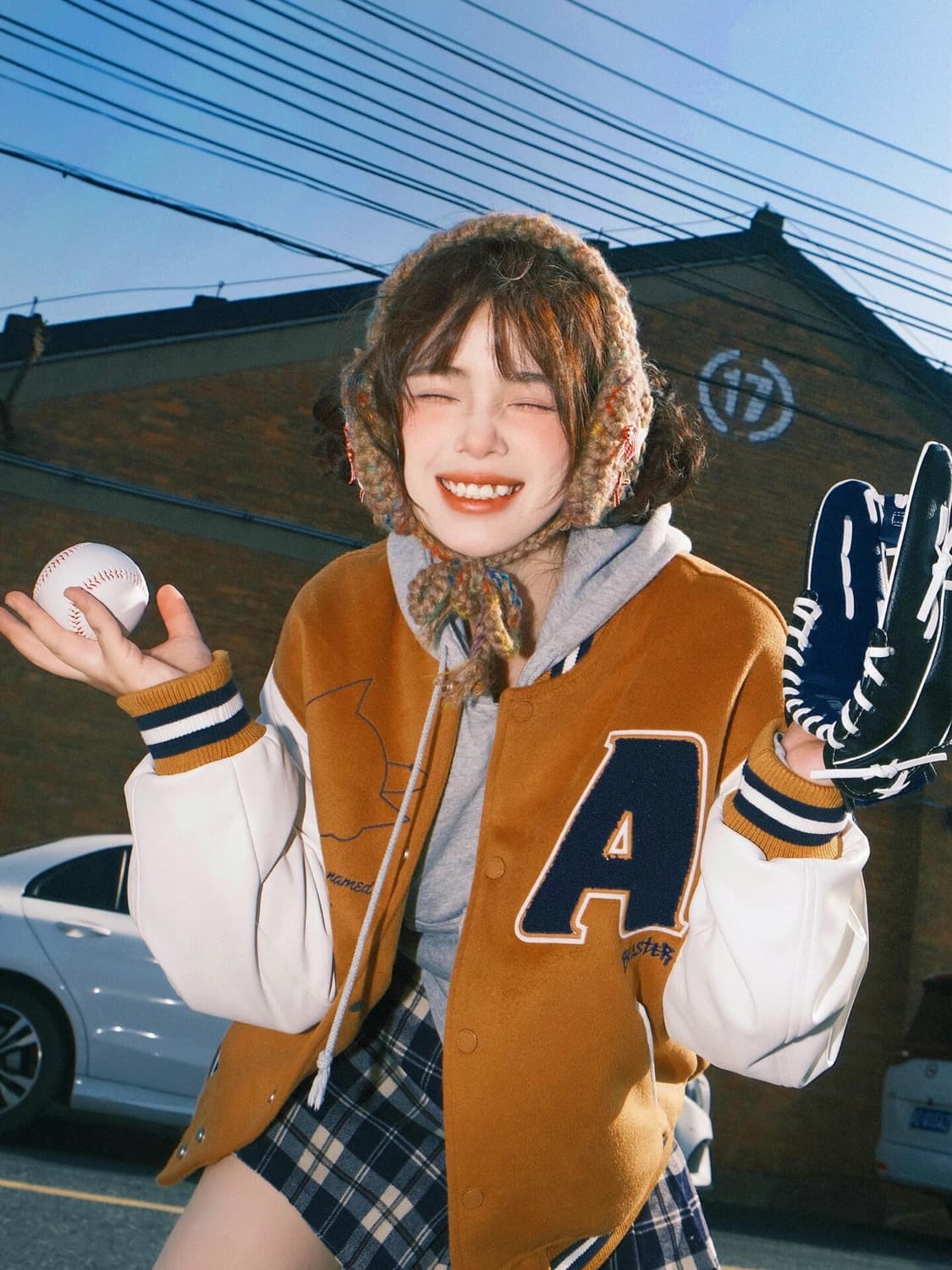 아톰 바시티 자켓 (2color) 상품이미지5