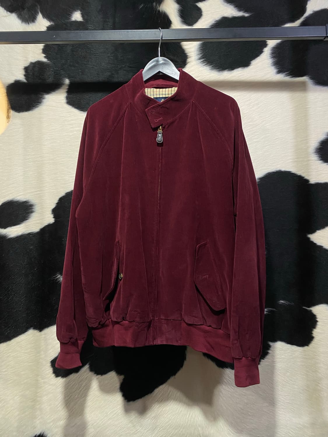 Brooks Brothers 버건디 코듀로이 봄버 상품이미지2