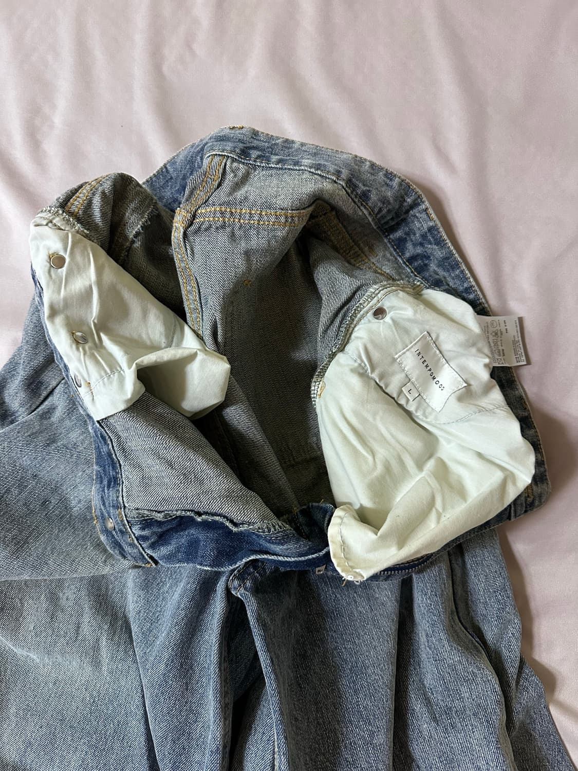 인템포무드 레이지보이 벌룬 핏 데님 L 상품이미지7