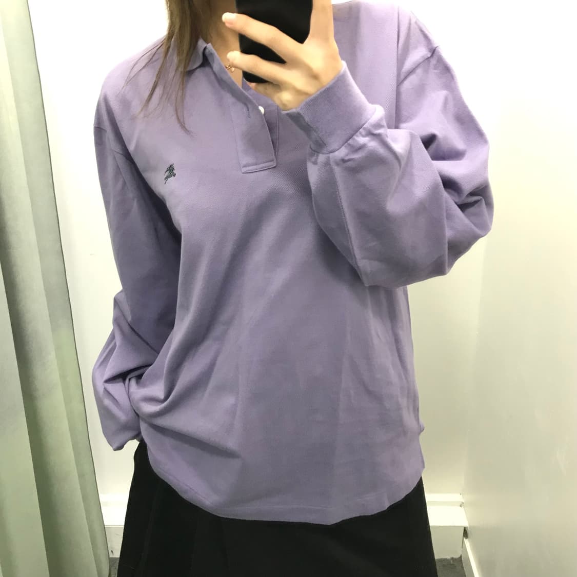 버버리 퍼플 카라 티셔츠 상품이미지1