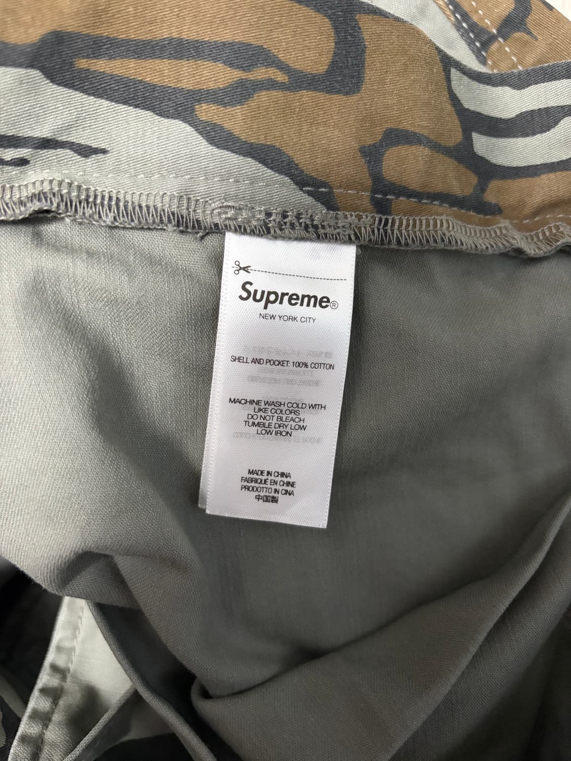 슈프림 25SSc카고 쇼츠 모시 오크 트레바크 카모, 30사이즈 상품이미지4